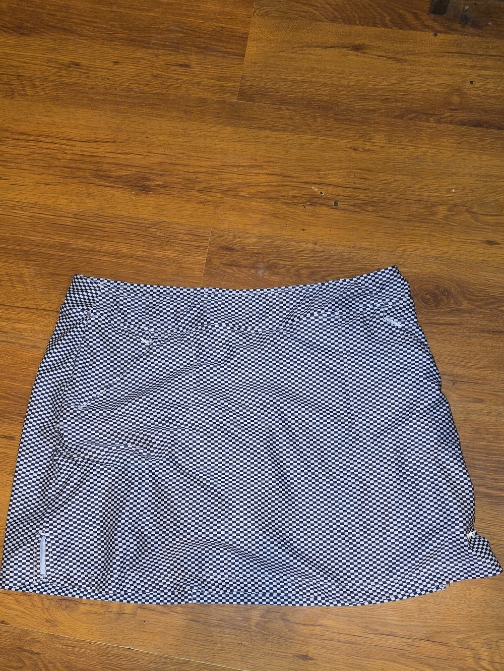 Black & White Geometric Golf Skort Size Large
